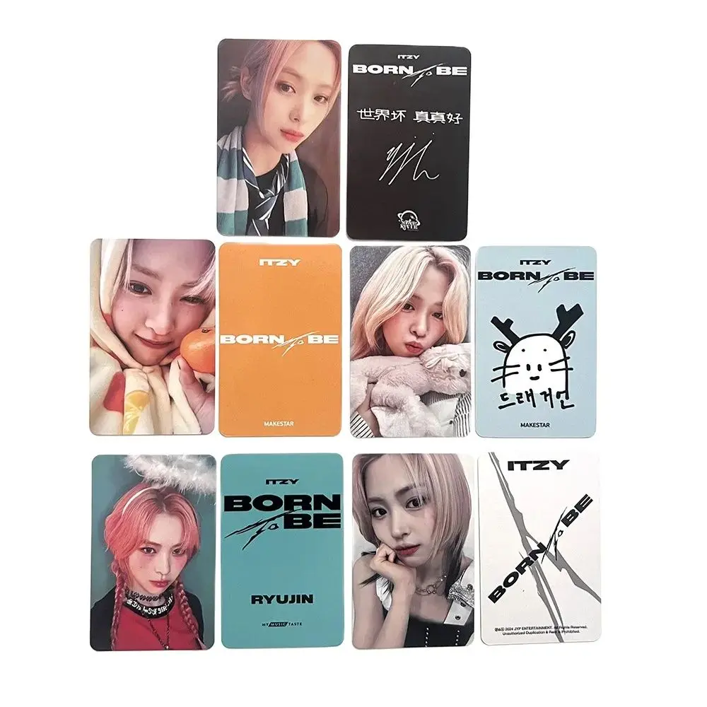 5Pcs/Set Kpop Idol Girl ITZY New Album BORN TO BE Photocards HD Printd Lomo Cards Yeji Ryujin Chaeryeong Yuna Fans Series Gifts