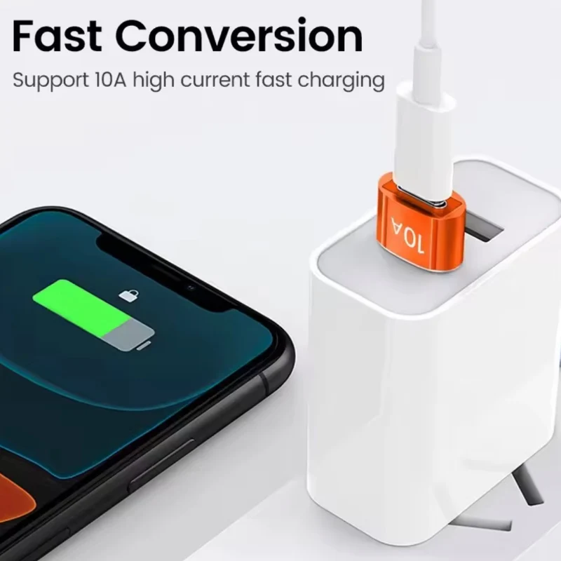 10A OTG نوع C أنثى إلى USB ذكر USB 3.0 إلى Type-C محول شحن سريع محول البيانات لأجهزة الكمبيوتر المحمول Xiaomi Samsung Oneplus #5