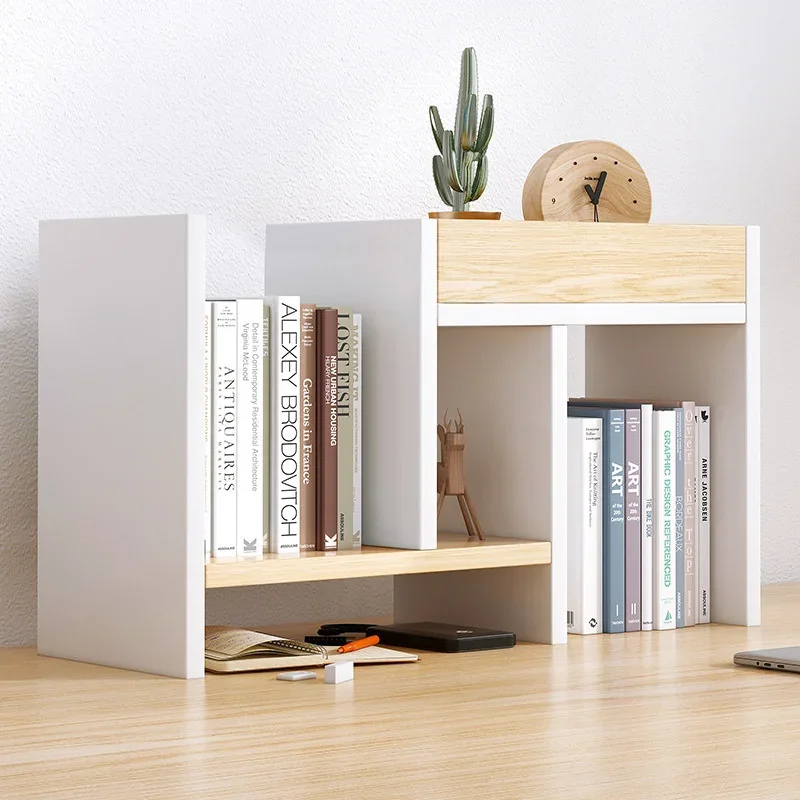 

Desktop Multifunctional Room Shelves: Retractable Division Partition Bookshelves Free Combination Book Cabinet for Storage