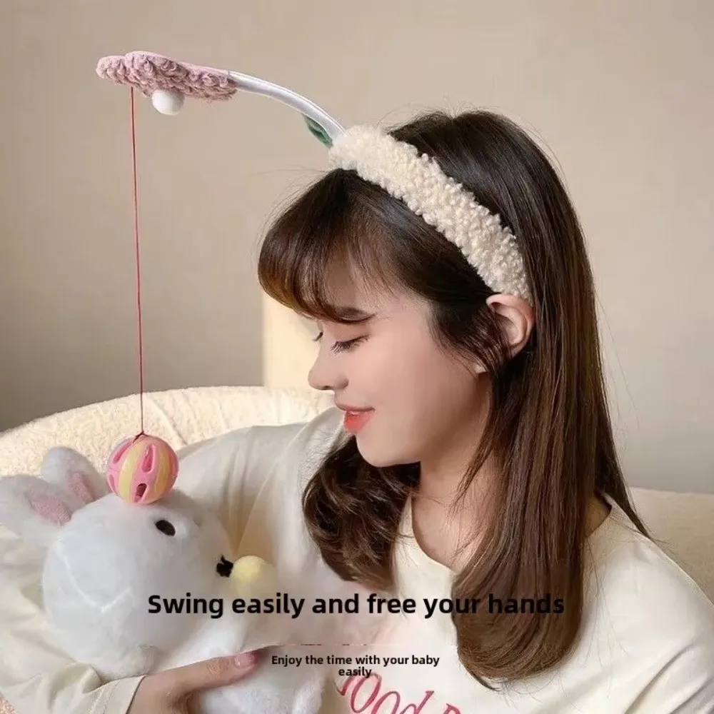 Novo mini flor acessórios para o cabelo lã de cordeiro net perda de peso grampos de cabelo brinquedos para uso do bebê