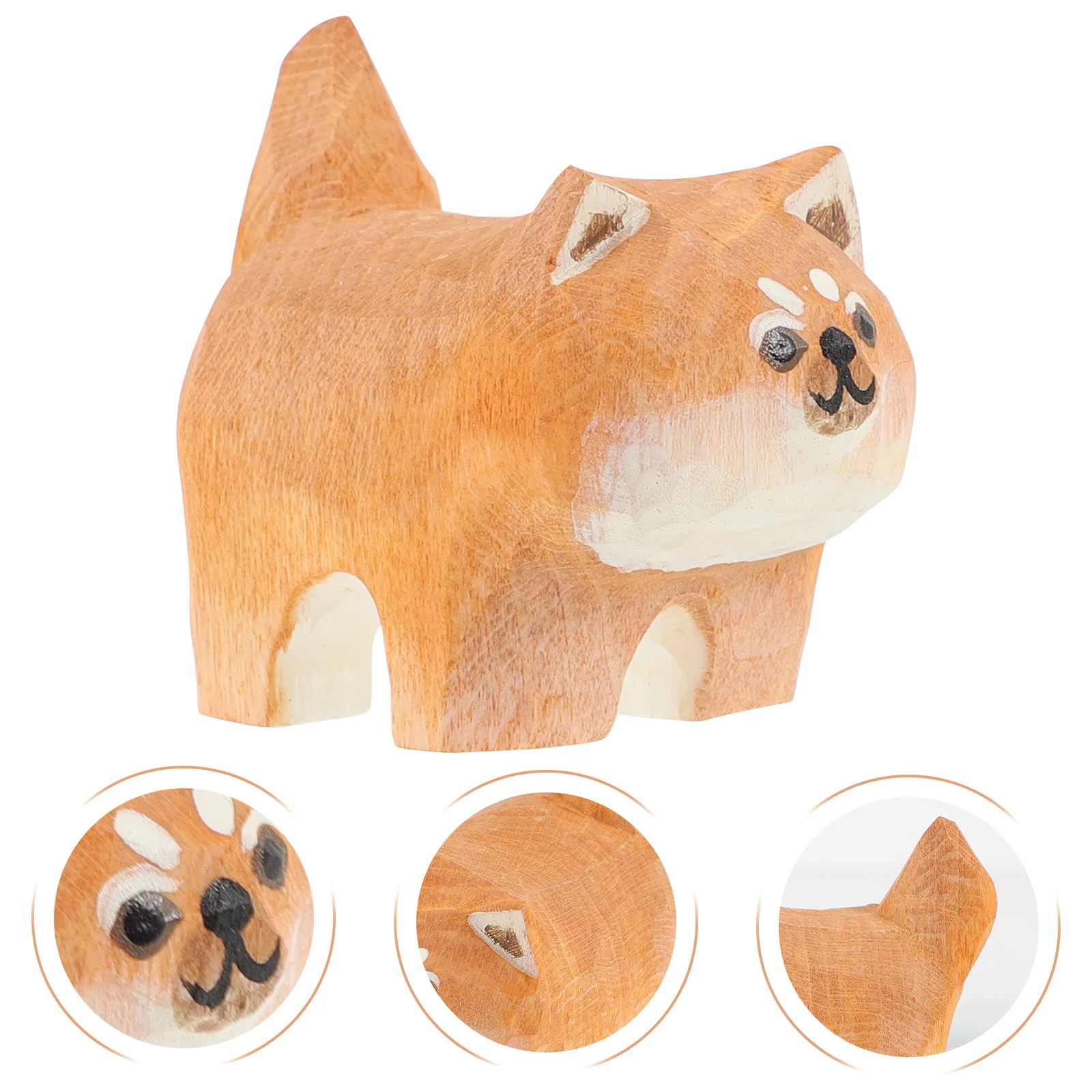 Inu الخشب النحت مصغرة نحت غرامة اتقان غرفة المعيشة غرفة نوم دراسة ديكور سطح المكتب التبعي