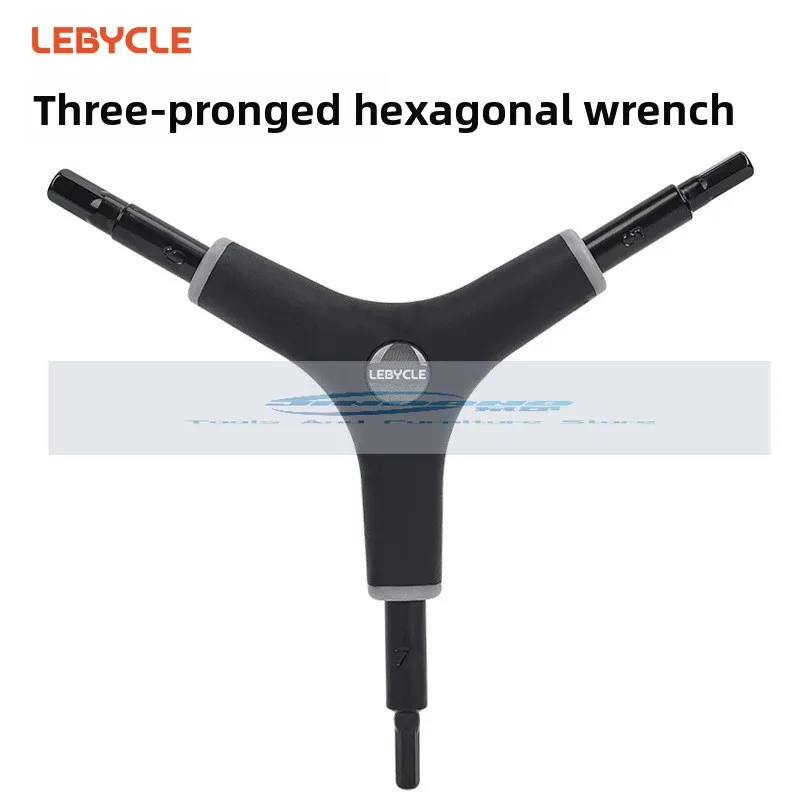 

Lebaike горный дорожный велосипед с тремя зубцами шестигранный ключ 4/5/6 инструменты для ремонта портативный Y-образный набор