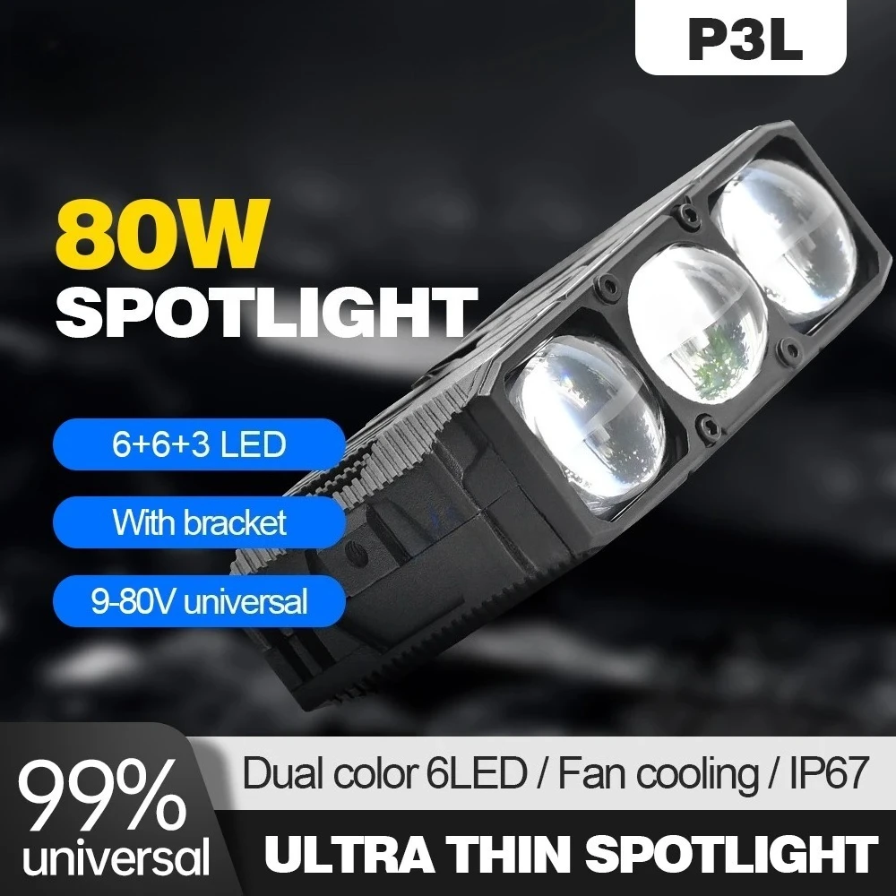 

NEW LED Work Light Spotlight 12V 24V 6000K 3000K Grille Bumper Auxiliary Work Lights For Motorcycle Car off Road SUV ATV 4X4