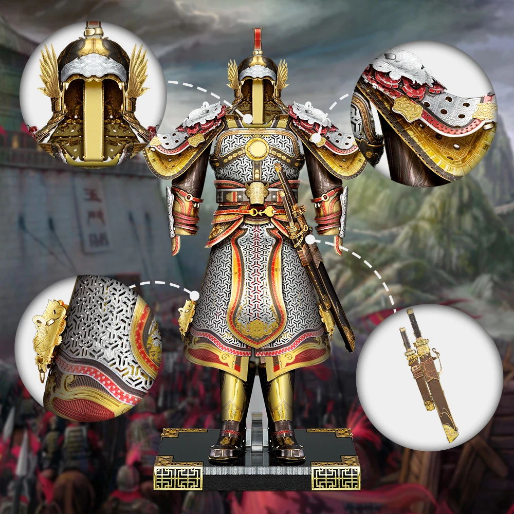 Piececool Model Building Kits a Suit of Armour Kit 3D Metal Puzzles DIY Toys for Adult Jigsaw Collection Birthday Gifts