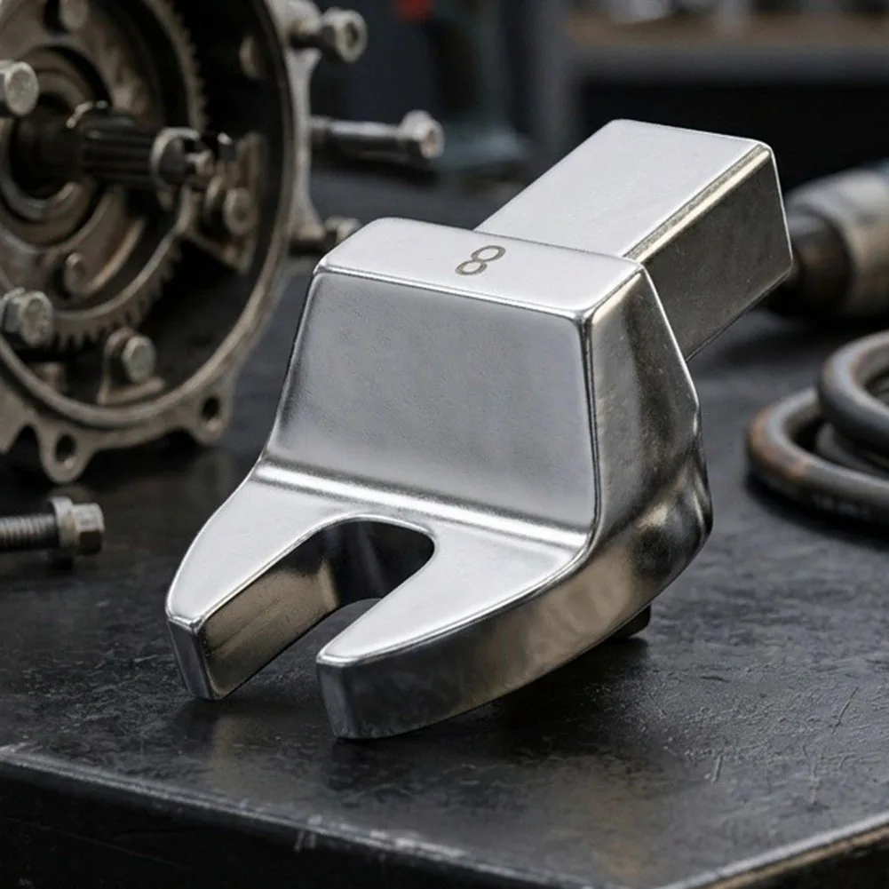 Chrome Vanadium Steel Wrench with Open End Design for Torque Applications with 9 x 12mm and 8 x 32mm Compatibility