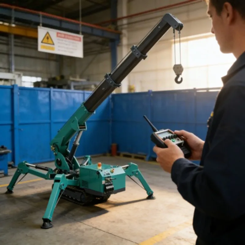 Hot Sale 3 Ton 12 Ton Hydraulic Telescopic Boom Lift Spider Crane Compact and Efficient  Mini Micro Spider Crawler Crane