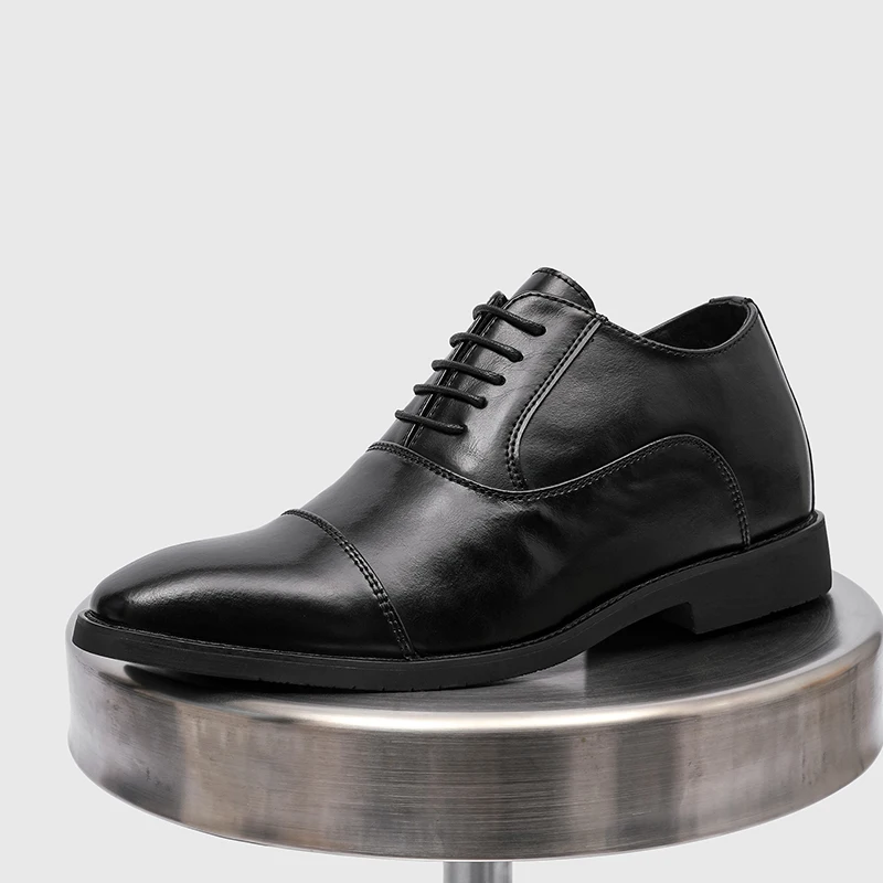 Spring Summer Three Thread Men Business Dress Shoes Breathable Simple Men Office Daily Commuting Shoes