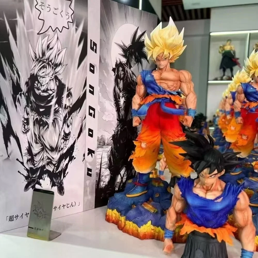 Jouets Jt Dragon Ball Z, 35cm, le premier Super Saiyan Goku, Figurine d'action, modèle de Collection, décoration, cadeau, en Stock