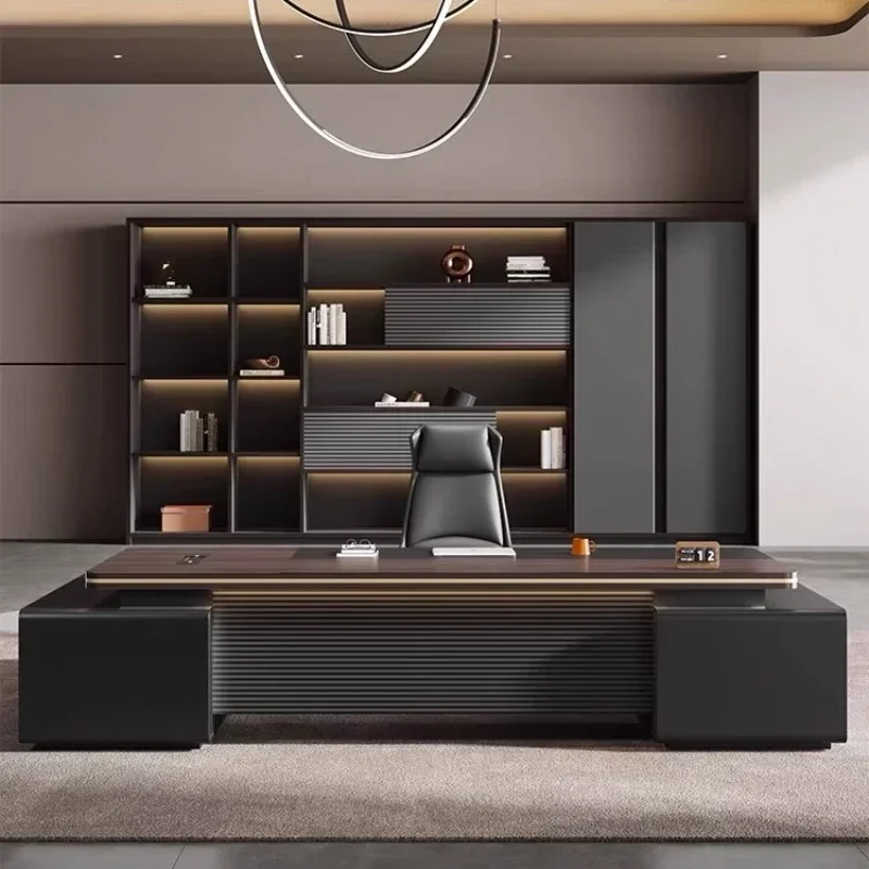 

Furniture Standing l shaped gamingdesk computer gamer cabinets executive desk Work Desk Organizer modernOfficedesk desktop table