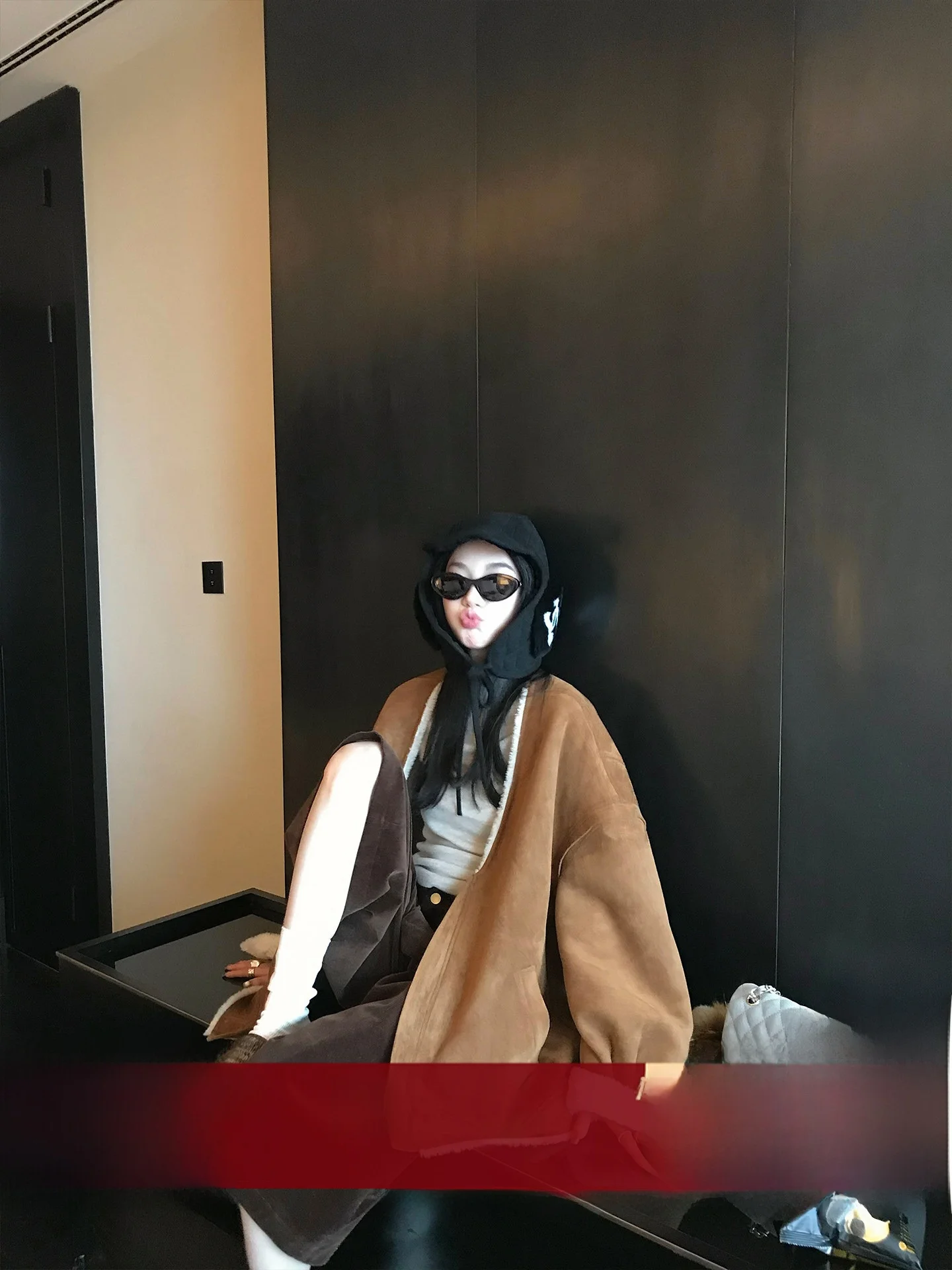 Dames Biker Sle Suède Jaet Thiened Winterjas Bont Gevoerd Loose Fit Retro Motorkleding Winter 2025, Nieuwe collectie