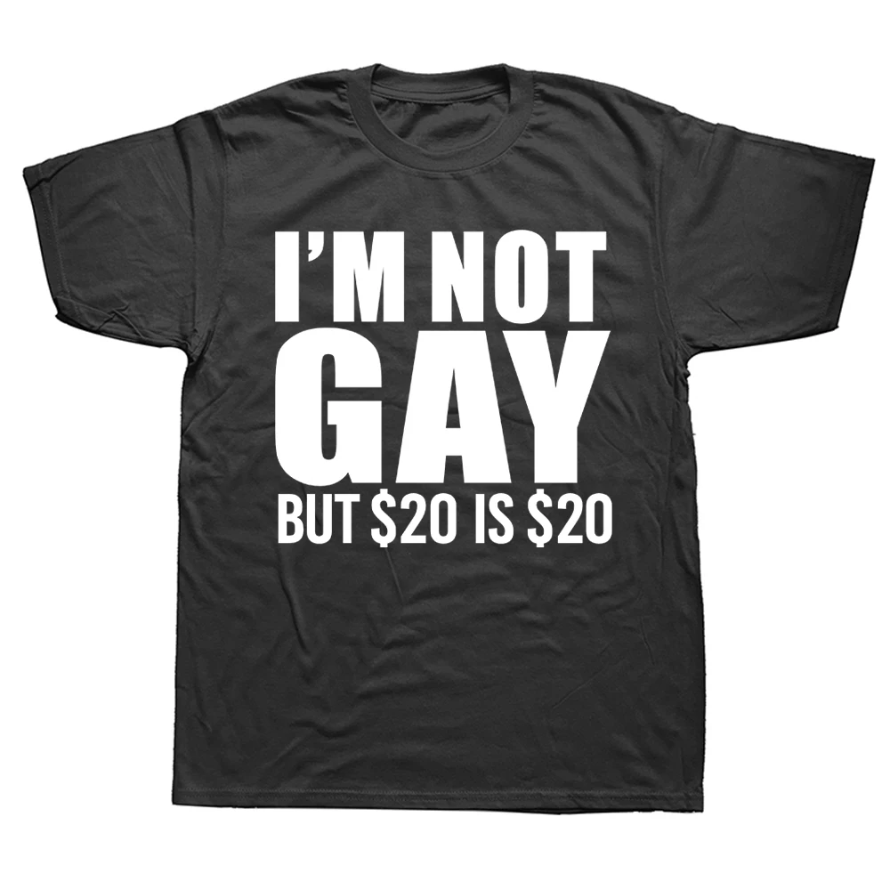 الرجال الملابس أنا لست مثلي الجنس ولكن 20 هو 20 تي شيرتات عجيبة للرجل ثنائي الجنس مثليه LGBT مثلي الجنس فخر أعياد الميلاد هدايا الحفلات تي شيرت