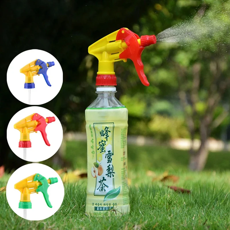 Handy Water Sprayer with Nozzle, Adjustable Rotary Mist Sprayer, Push-type Garden Sprayer, Plastic Moisture Atomizer for Plants