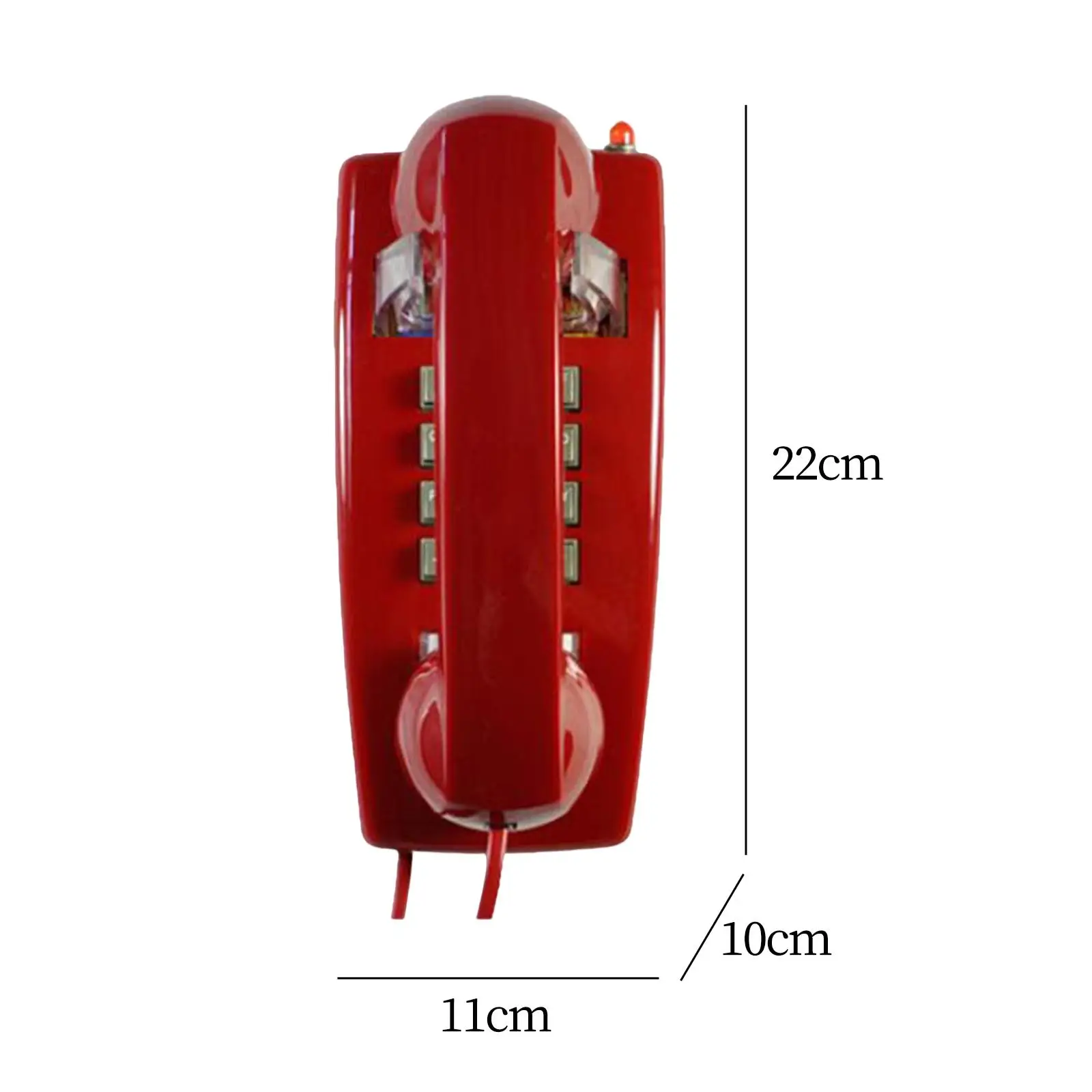 Retro Wall Phone Handset Volume Control Wall Telephone for Bathroom School