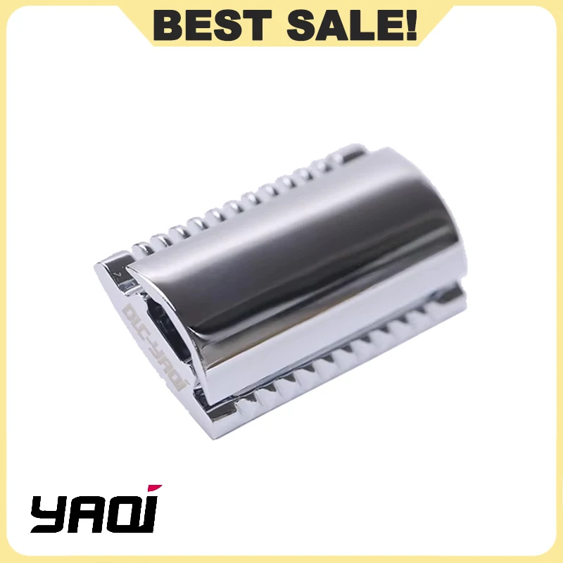 

Yaqi Men's A Dual Comb Dual Aggression Level Razor Head Chrome "The FLIPSIDE BY YAQI" Male Mature Vintage Durability Razor Head