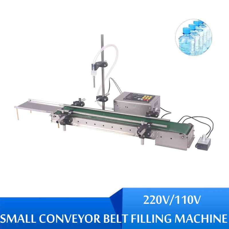 Small Desktop Automatic Liquid Filling Machine Perfume Drinking Beverage Filler With Waterproof Conveyor