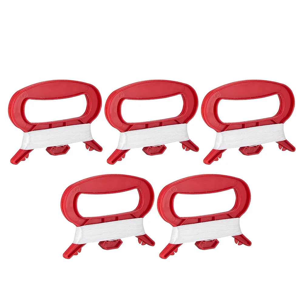 5Pcs 100M Kite Line with Winding Board Strong Twine String D Shape Design for Control Multi Functional DIY Outdoor