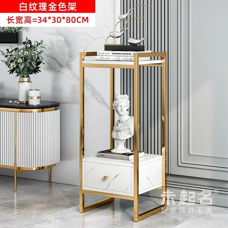 Modern Light Luxury Wrought Iron Plant Shelves - Creative Indoor Flower Stand, Stylish Living Room Furniture for Potted Plants