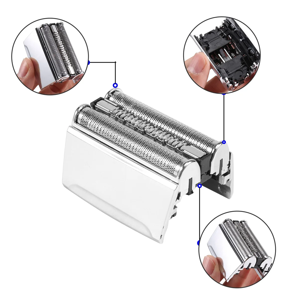 Testina di ricambio per rasoio elettrico Braun 52S Series 5 e cassetta taglierina 5020S 5030S 5040S 5050S 5070S