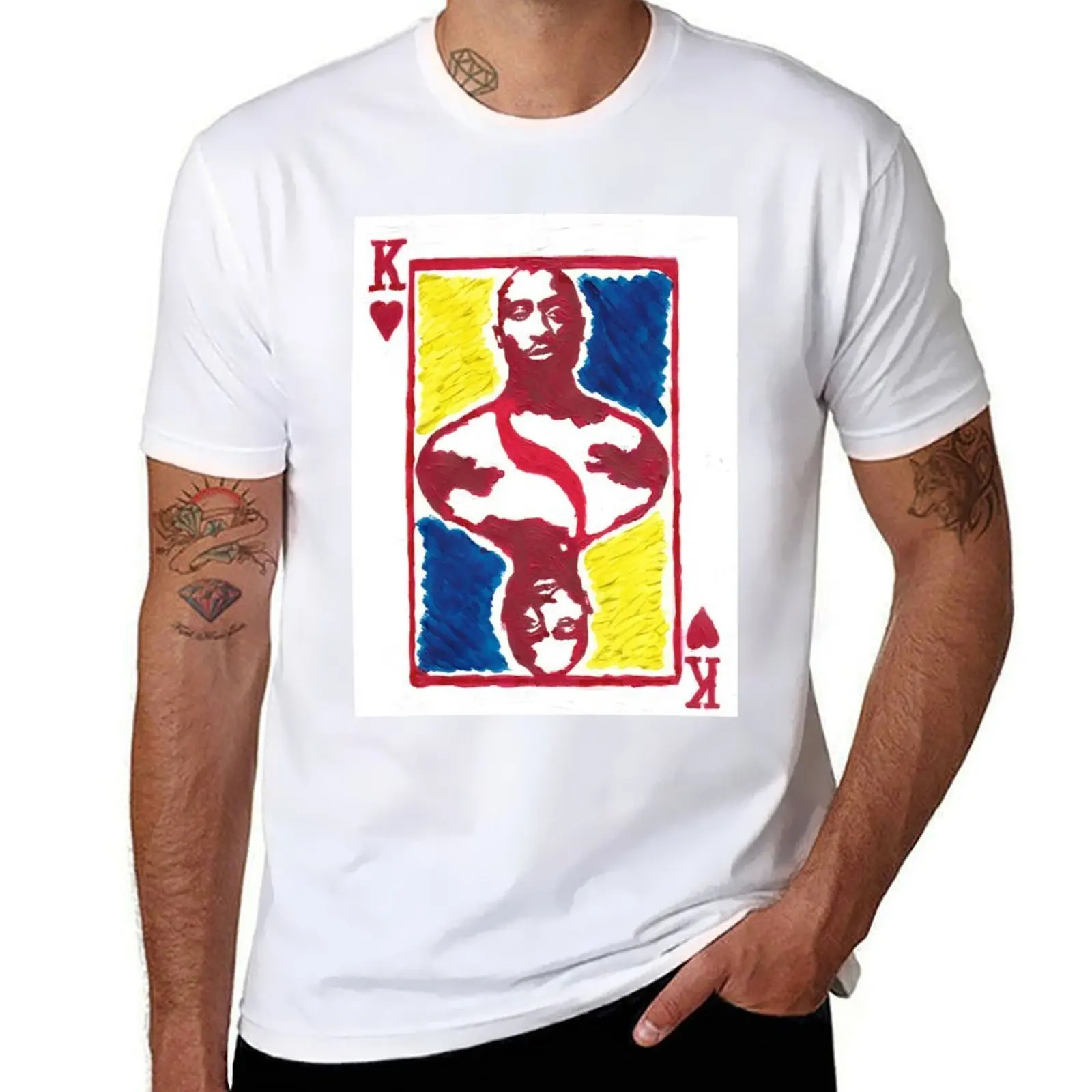

King of Hearts - Original Pop Art T-Shirt man t shirts for men casual t shirt man cotton T-Shirt