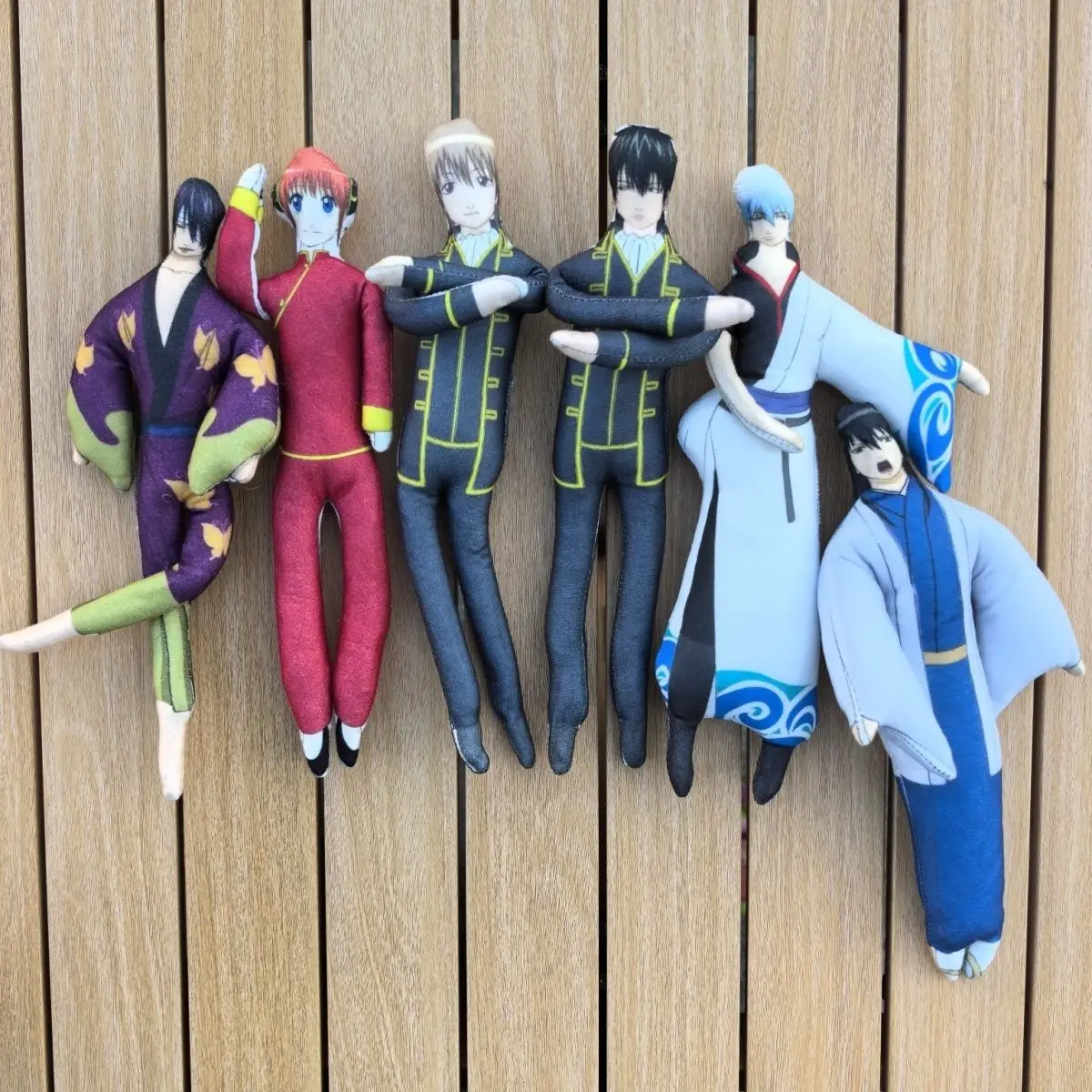 

Action Stuffed Game Gintama Gintoki Sakata Toushirou Hijikata Plush Cotton Dolls Twistable Shape Room Abstract Decoration Toys