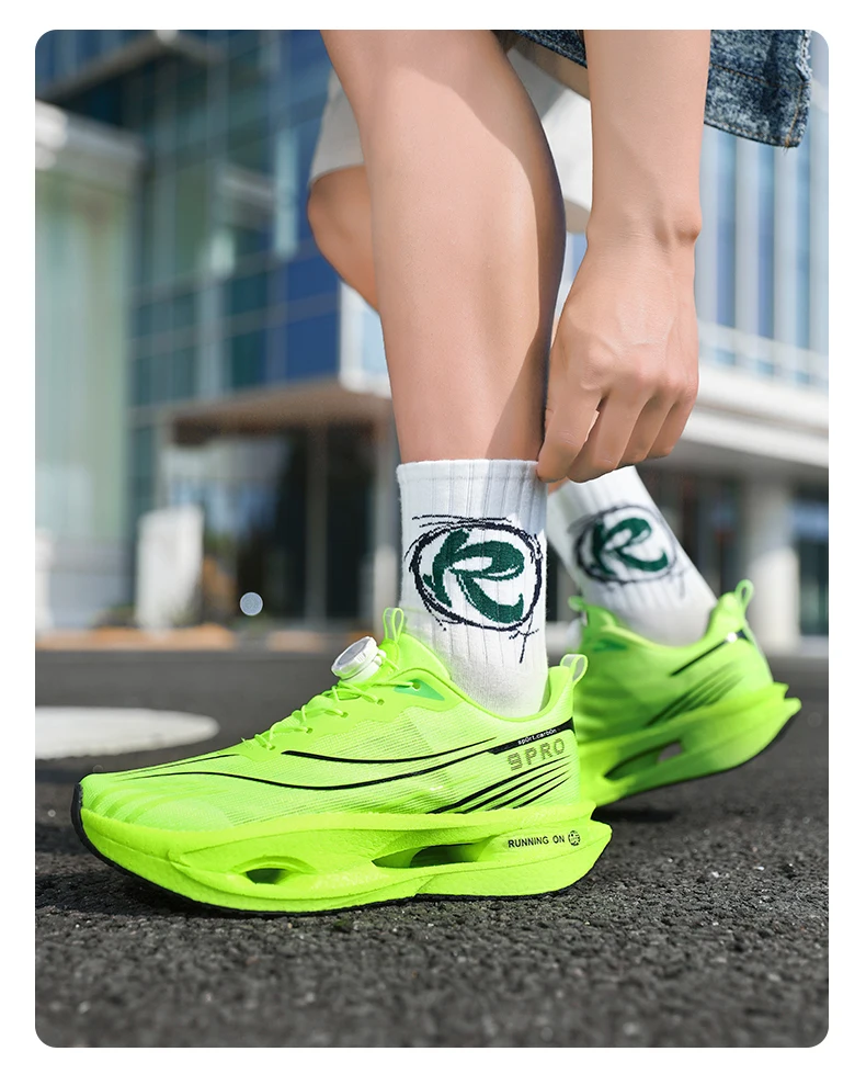 Herren-Sportschuhe, Laufschuhe mit Carbonplatte, Marathon-Sneaker für Herren, Rennschuhe, stoßdämpfende Sportschuhe für Damen. – Detail 20