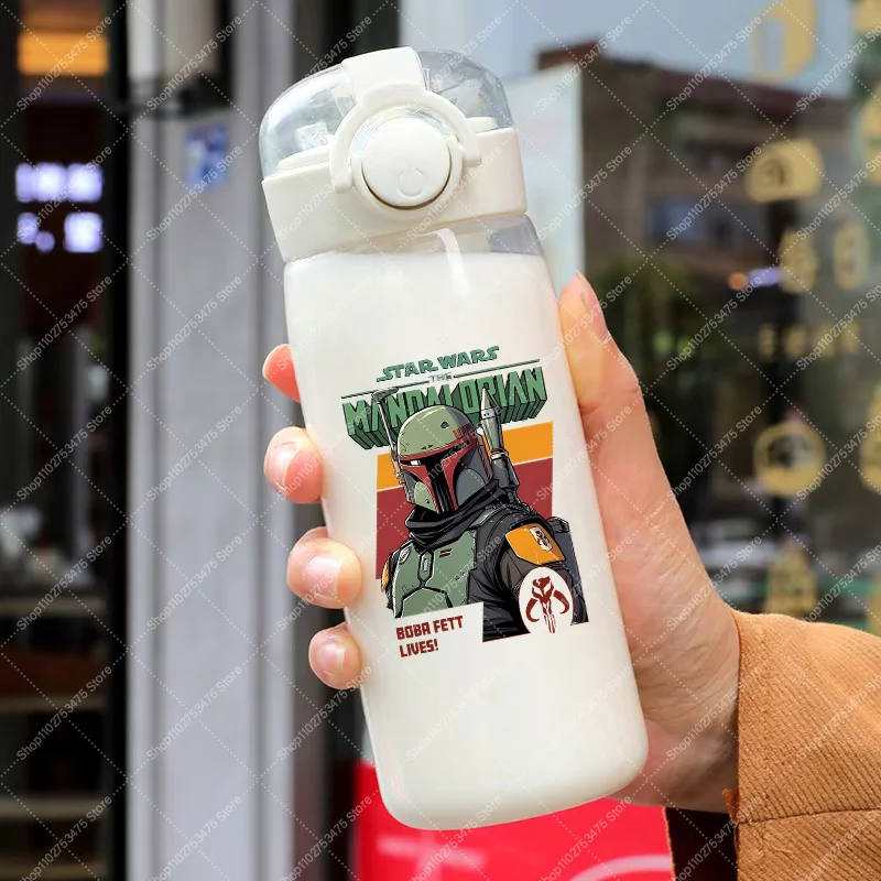 

Portable Plastic Water Bottle 400ML Anime Star Wars Cute Cold Drink Container Mug Cartoon Printed Juice Milk Tea Cup Gifts 2026