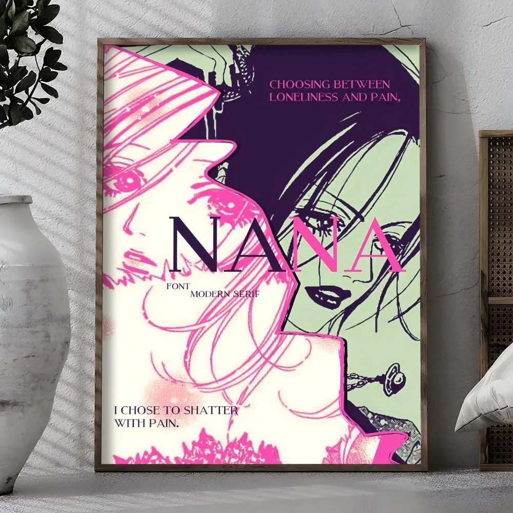 Cool N-nana Poster Durable Waterproof Aesthetic Stickers Wall Art HD for Office Bedroom Bar Coffee