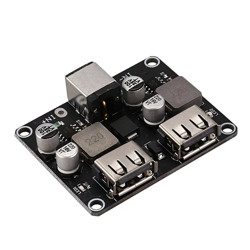 RMWIN-4X 2 Channel Usb Qc3.0 Qc2.0 Dc-Dc Buck Converter Charging Step Down Module 6-32V 9V 12V 24V