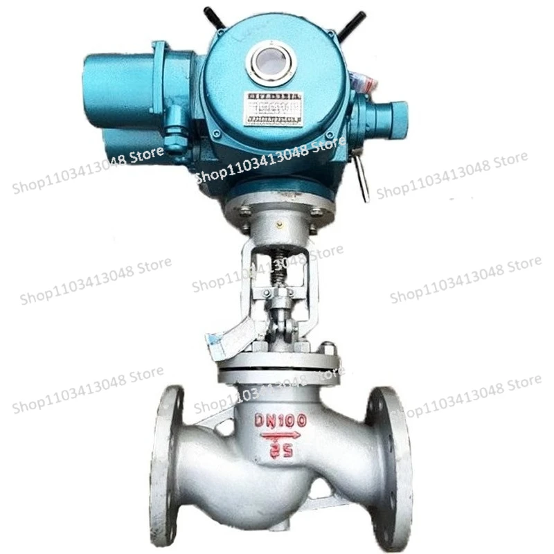 

J941H-16C/P flashlight integrated electric cast steel flange globe valve, electric globe valve DN15-1000