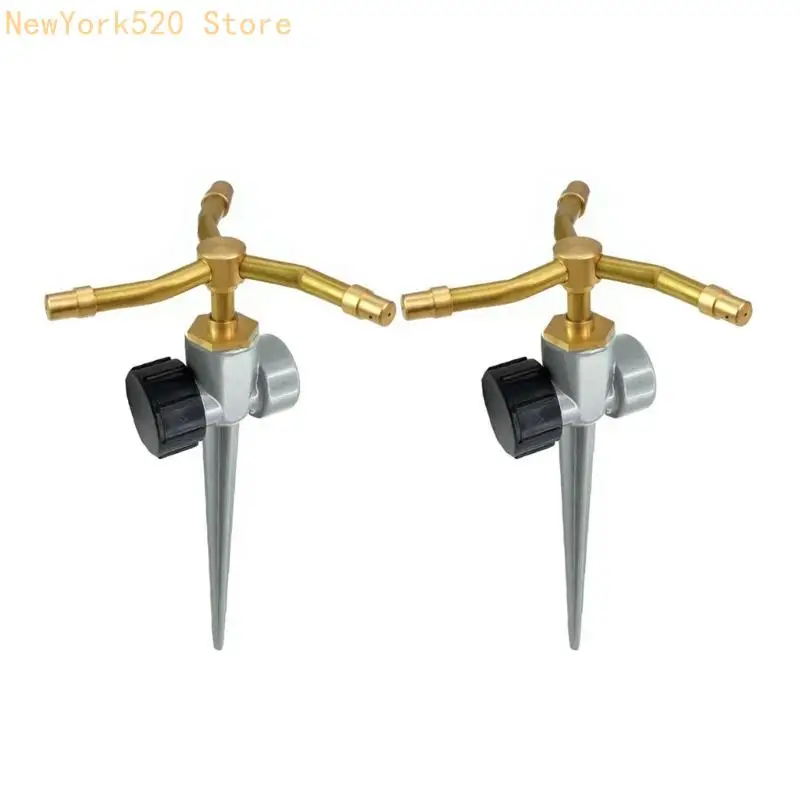 

N84C Sprinkler Head with 3 Arms Brass Nozzle for Precise Lawn and Public Green Area Maintenance Outdoor Garden Sprinkler