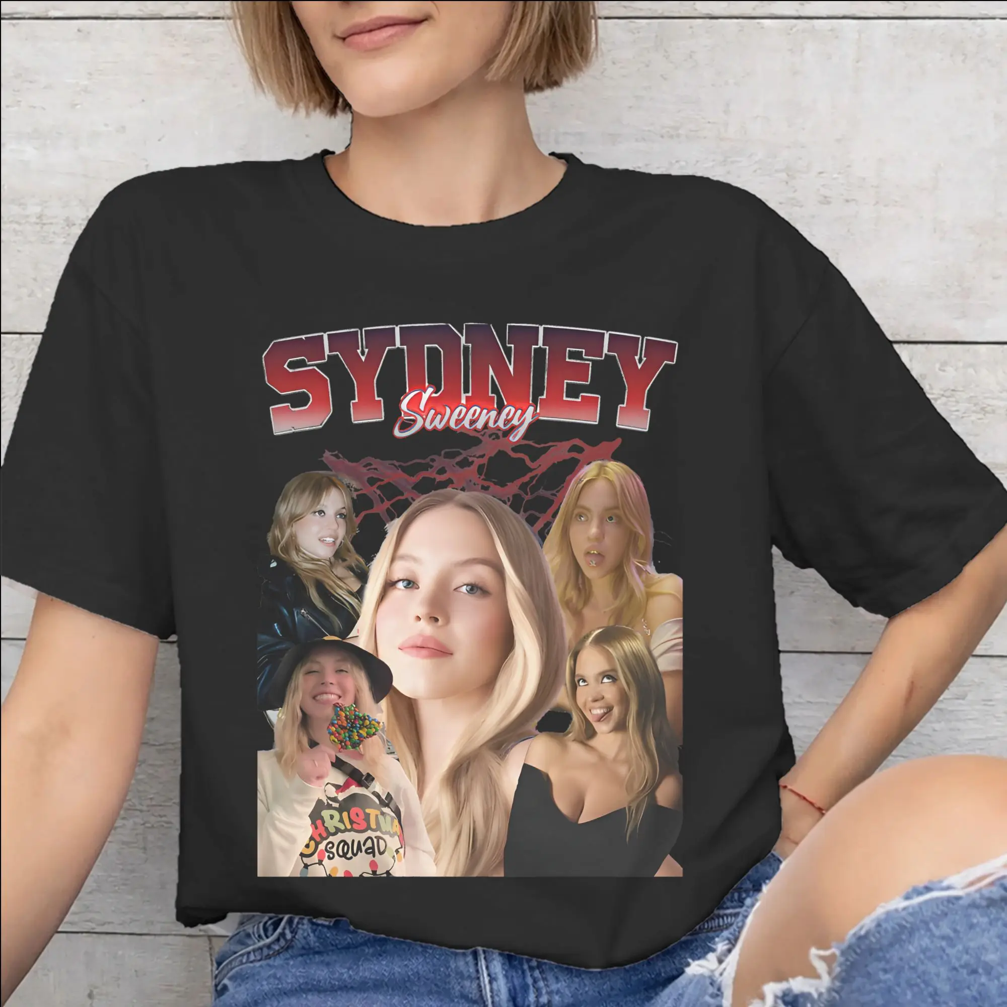 Cassie Howard Sydney Sweeney Accessories Unisex T Shirts Cotton Tee Graphic Printing  T-shirt Clothes