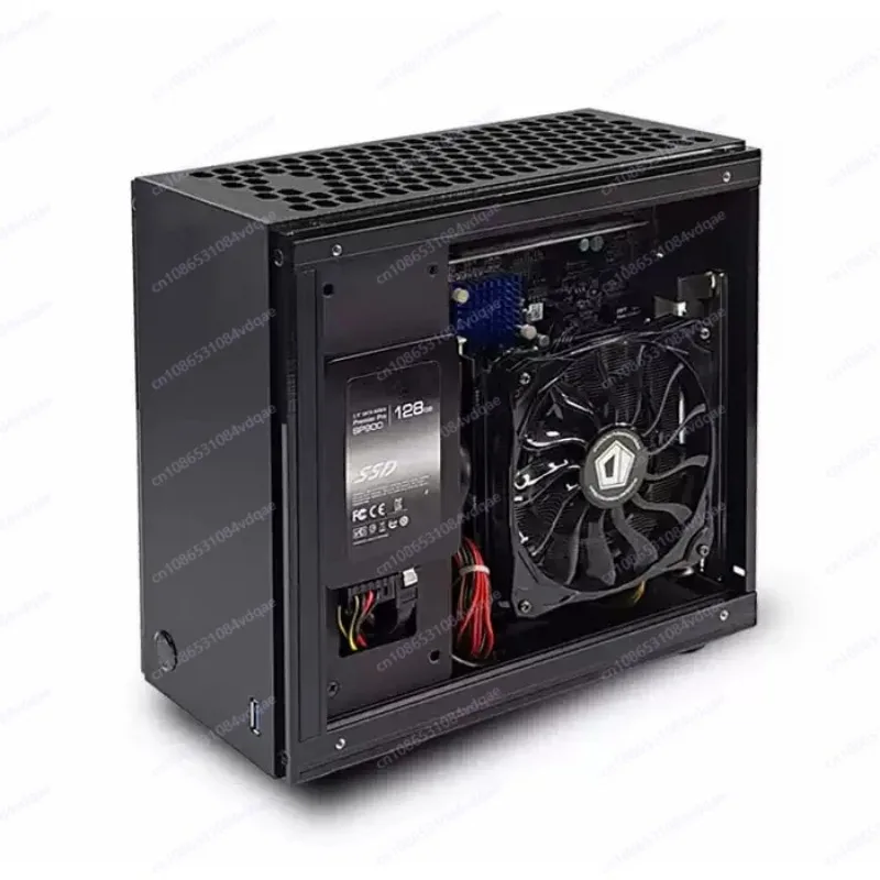 A35S Mini Stand Alone PC Case GEEEK A4 ITX Acrylic Transparent Side Empty Housing For A50 A60 Cool Fish S3 K39