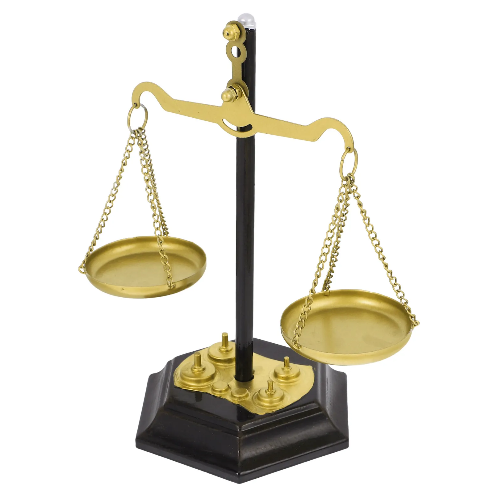 

Exquisite Hex Base Decorative Scale Retro Libra Craft Ornament Stylish Table Centerpiece For Home Office Desktop And Cafe Indoor