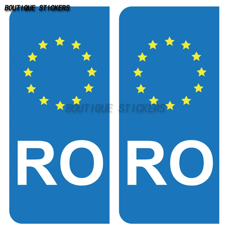 

Exquisite Car License Plate Sticker Department RO Romania Europe E Espagne Europe Waterproof PVC Decal