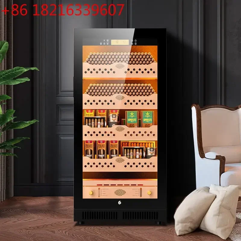 TAO Cigar cabinet WiFi cedar wood liner Water ion purifying ammonia alcohol moisturizing cabinet with fingerprint lock