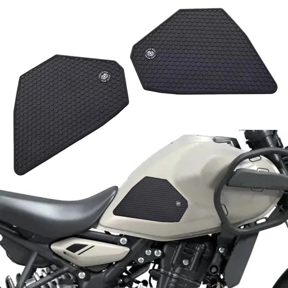 Anti-Slip Motorcycle Fuel Tank Stickers Traction Pads Side Decals for Royal Enfield Himalayan 450 2026 - Fuel Tank Grip Gaskets
