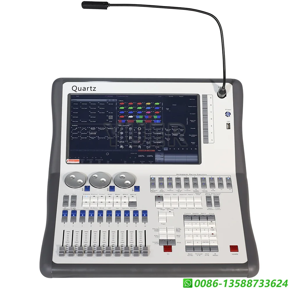 Quartz DMX Controller Professional Stage Lighting Moving Head Console Tian Lastest Version For Dj Disco Part Light Control