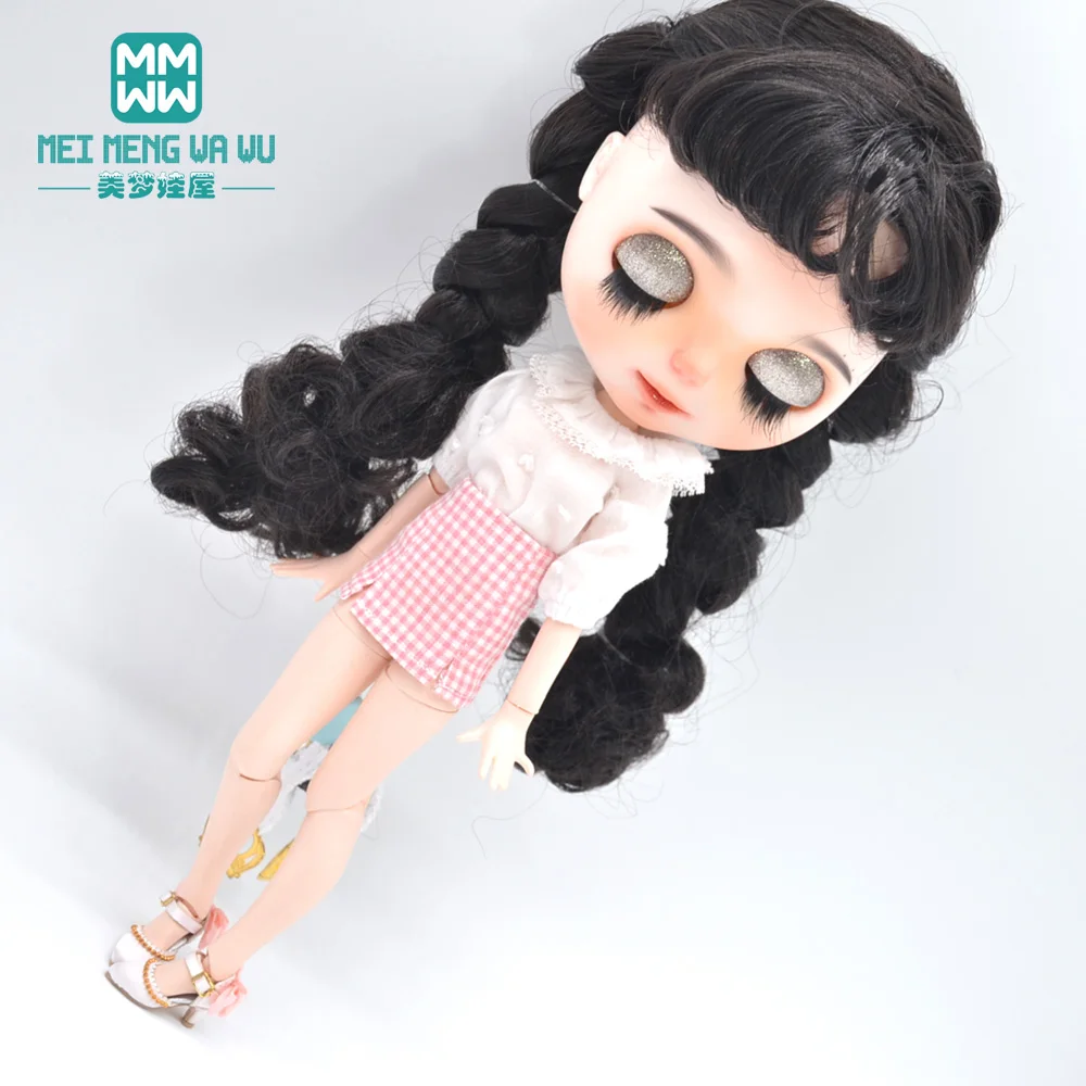 

Подходит для куклы Blyth Azone OB22 OB24, 28 см, модная супер клетчатая юбка, игрушки в подарок