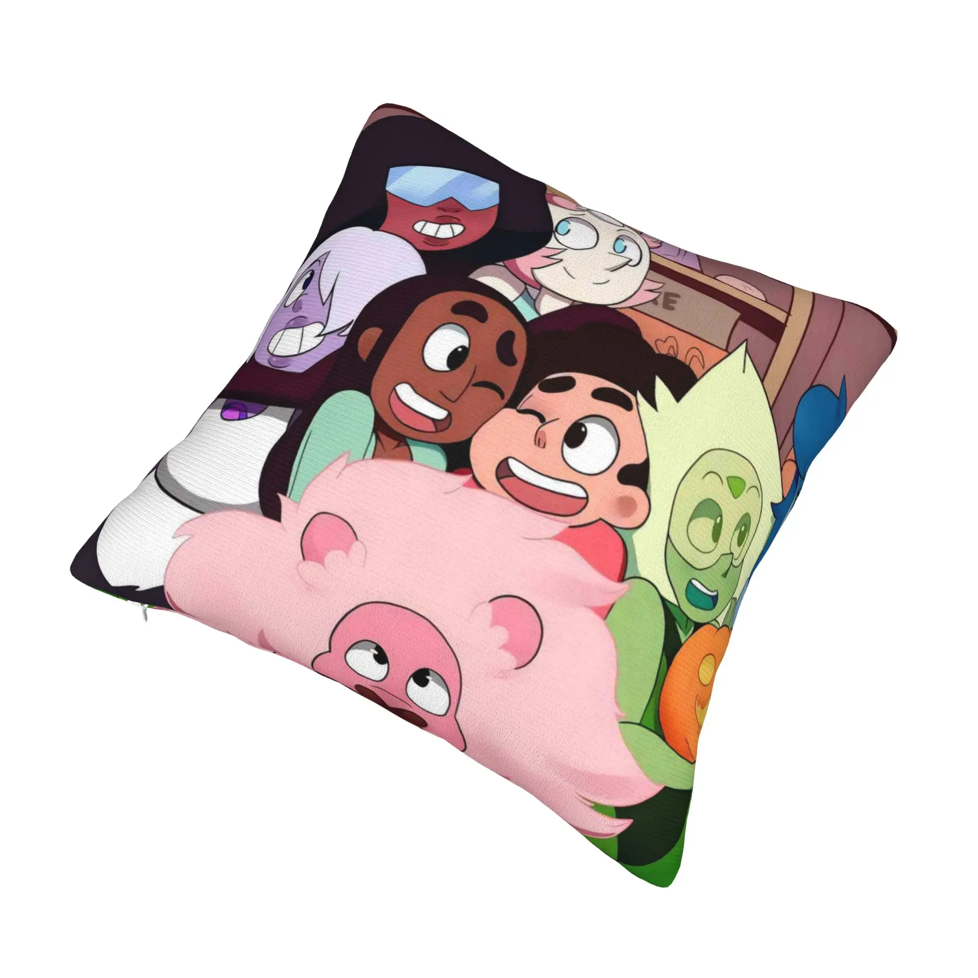 Steven Universe Cushion Cover Children Gift Cartoon Velvet Cute Throw Pillow for Sofa
