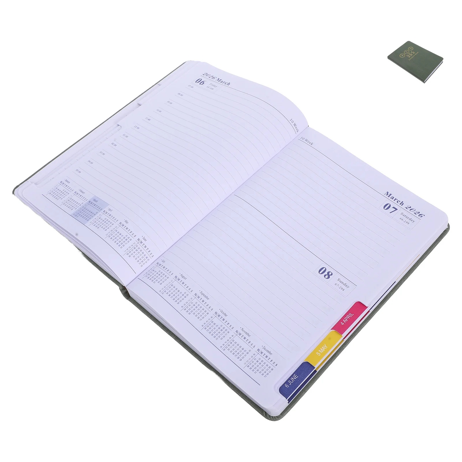 

2026 Office Planner A5 Sturdy Cover Smooth Pages Monthly Weekly Layouts Task Management Study Work Diary Scheduling Organizing