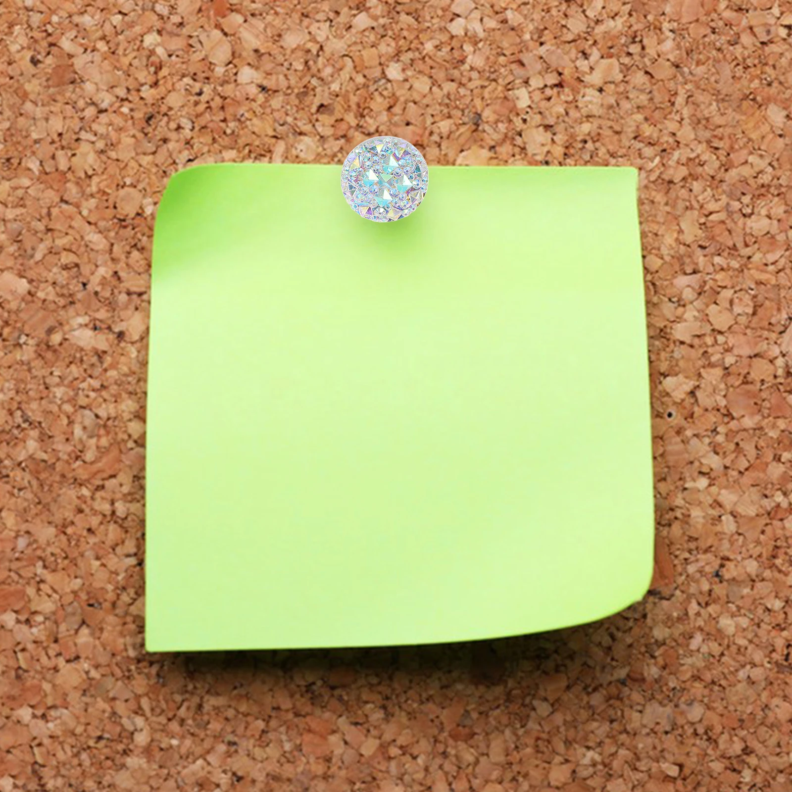

20 Pcs Resin Rhinestone Thumbtacks Decorative Push Pins Photo Maps Cork Board Notice Supply Poster Accessory Multi