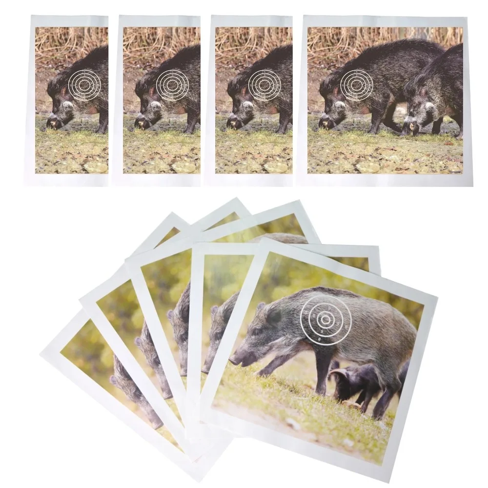 

20/30pcs Hunting Animal Arrow Target Paper 40x40cm Wild Boar Pattern Target Face Compound Recurve Bow Archery Shooting Practice