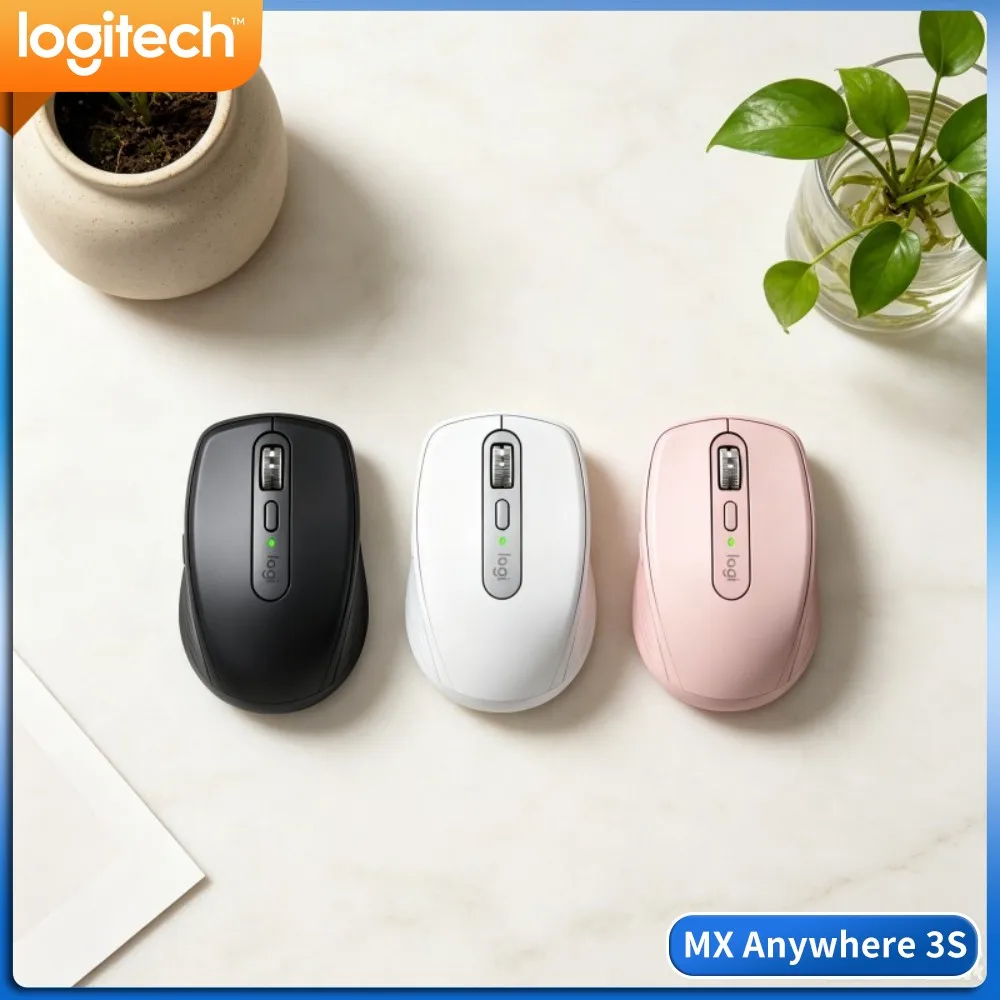 Travel MX Anywhere 3S - 8K DPI, Hyper-Scroll, Multi-OS Support, USB-C Quick Charge For Cross-City Trip