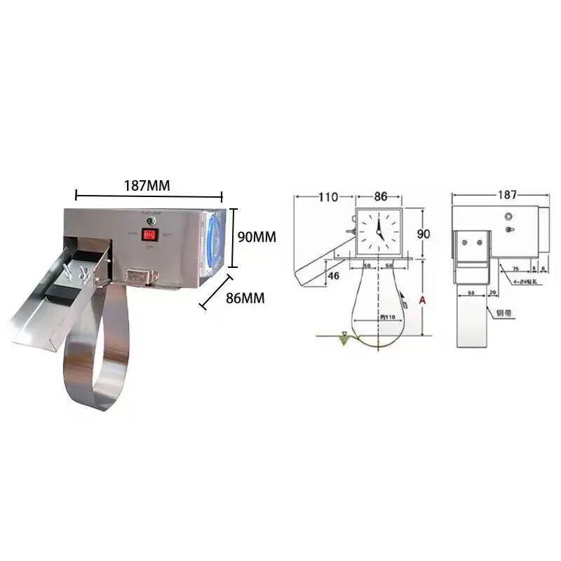 NC-40/R Oil-Water Separator Belt Type Oil Scraper Processing Machine Tool 220V Oil Skimmer Filter Slick Oil Recovery Tool