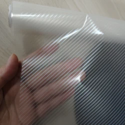 0.5mX2m/10m TSAUTOP white and transparent carbon fiber TSTHP084 water transfer printing films