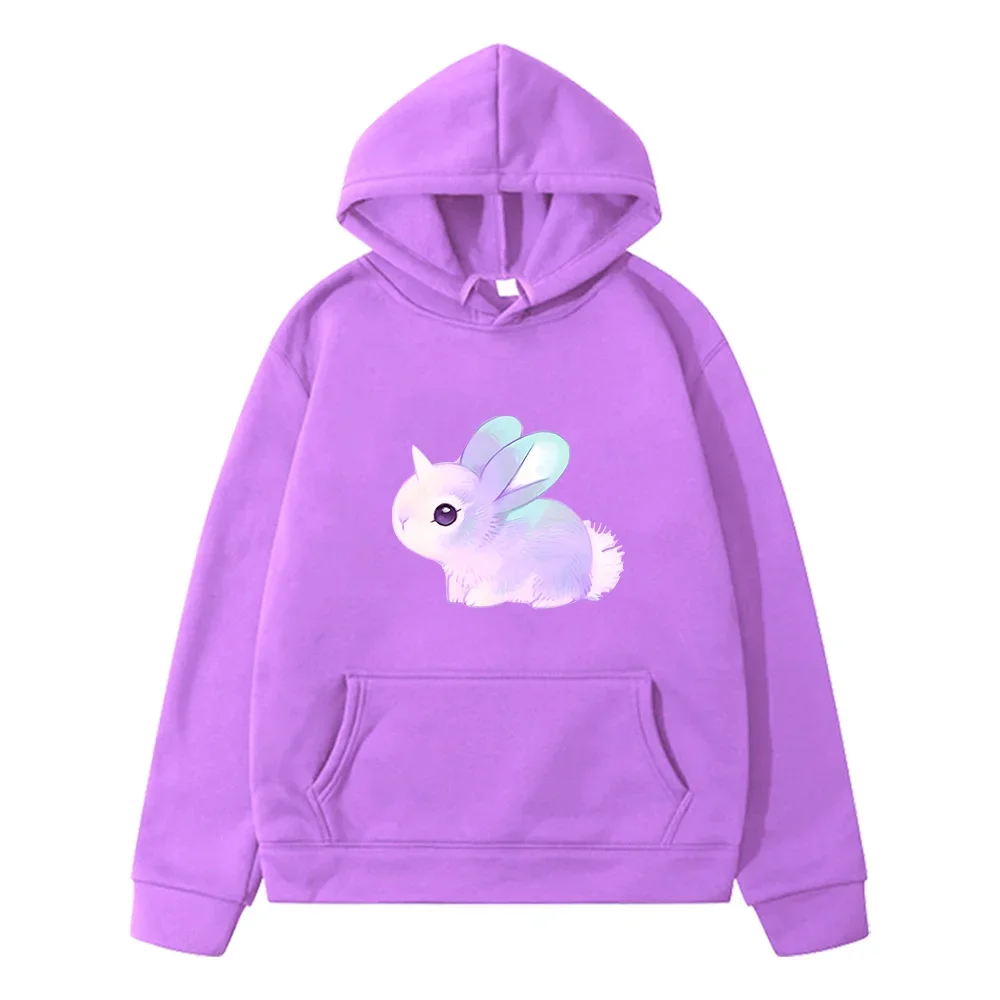 Cute/Kawaii Happy Rabbit Graffiti Long Sleeve Kids Autumn Winter Hoodies for Men Print Sweatshirts Casual Pullovers Y2k Clothing