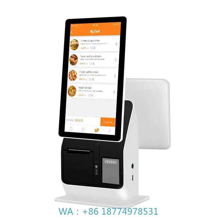 

Машина для оплаты с принтером и кард-ридером Рестораны Пищевой киоск Заказ самообслуживания