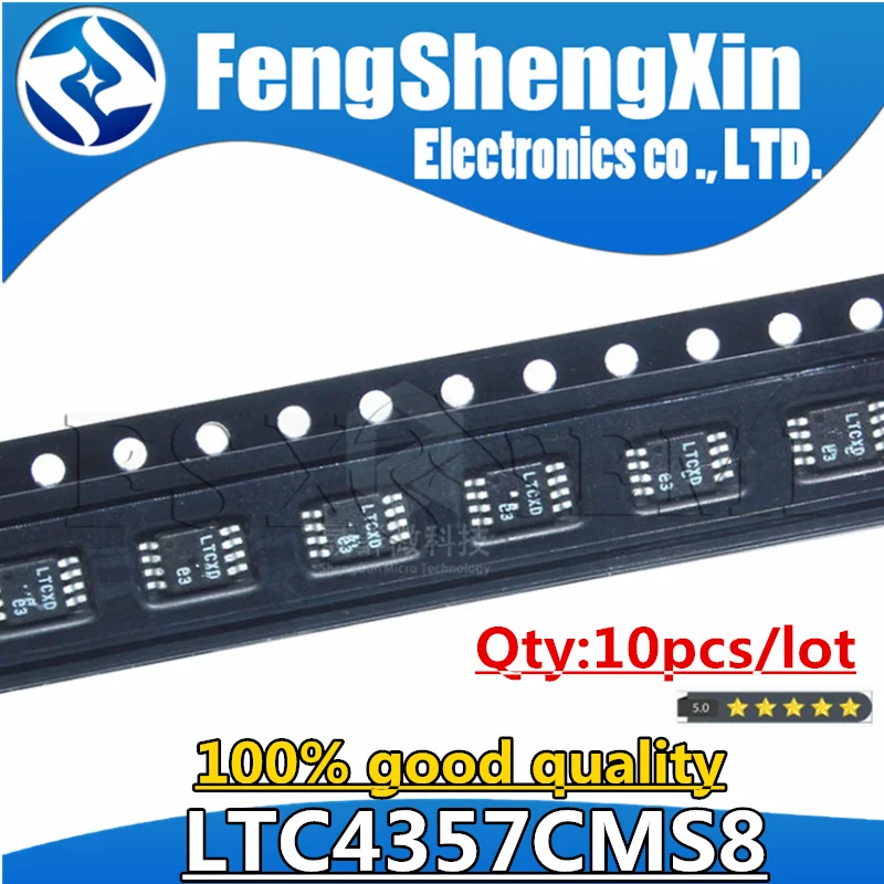 10pcs/lot  New LTC4357CMS8 LTC4357 LTCXD MSOP8  Positive High Voltage Ideal Diode Controller