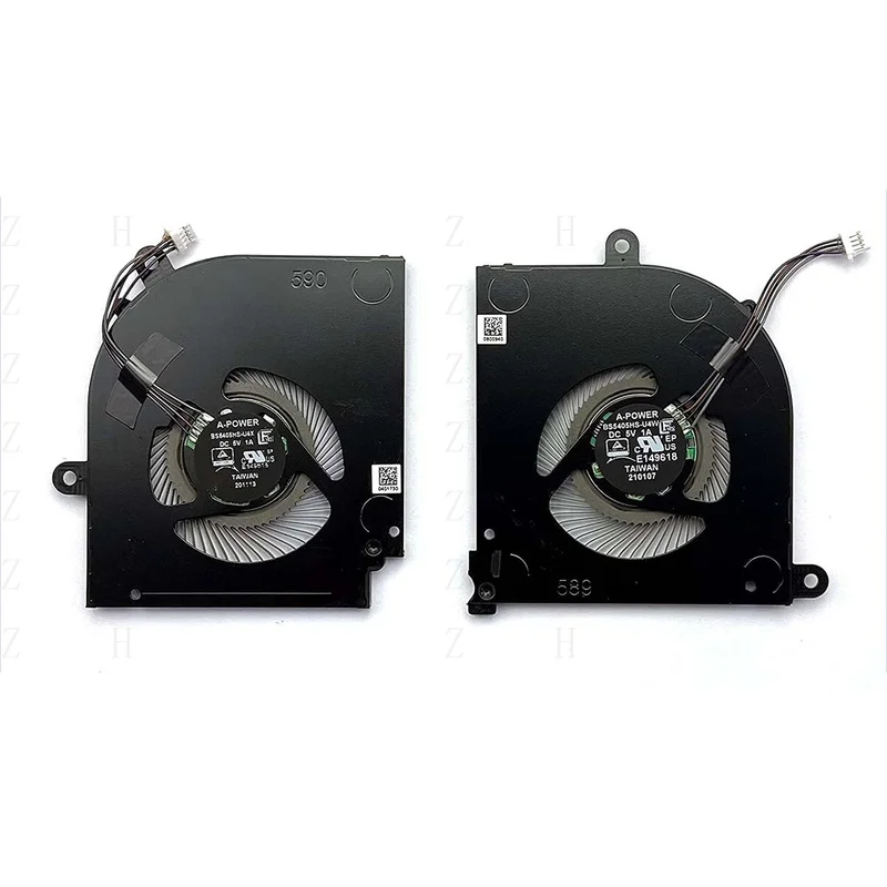 Вентилятор охлаждения процессора H + графического процессора для ноутбука MSI Stealth 15M MS-1562 MS-1563 BS5405HS-U4W U4X