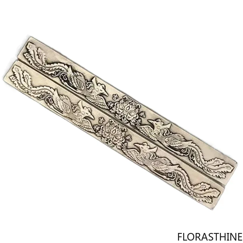 White Brass Paperweight Antique Iron Paperweight Calligraphy Painting Weight Paper Creative Design Ornaments Art School Supplies